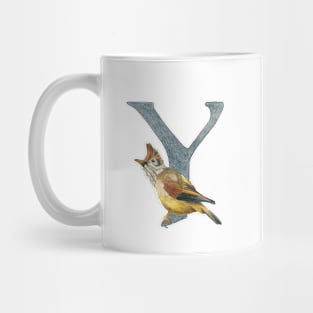 Avian Alphabet Y - Stripe-throated yuhina Mug